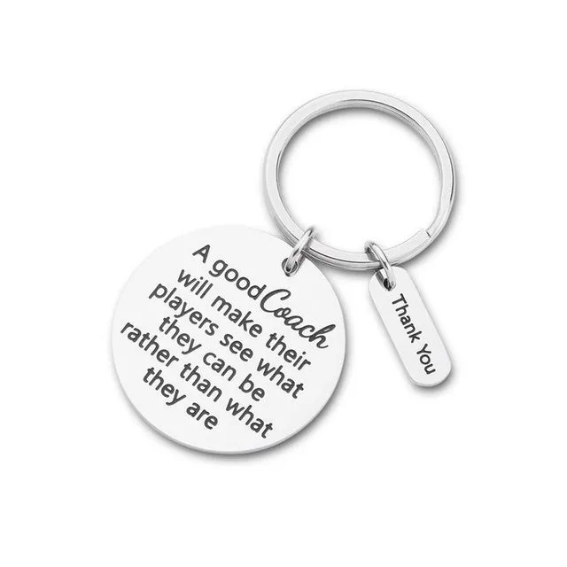 Fashion Keychain Sports Thank You Gifts for Soccer Coaches