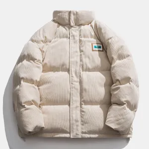 Fashionable All-match Thick Stand-up Collar Padded Jacket