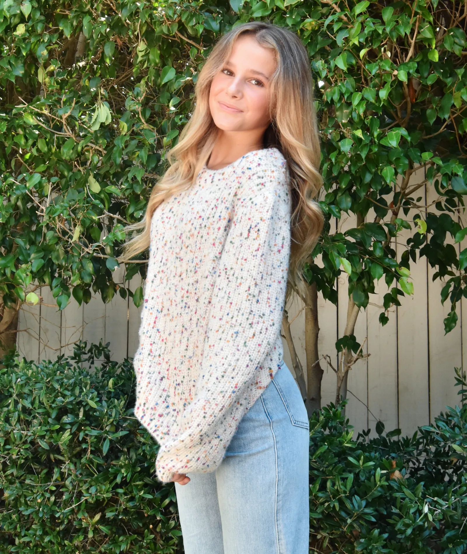 FBZ Girls Confetti Sweater