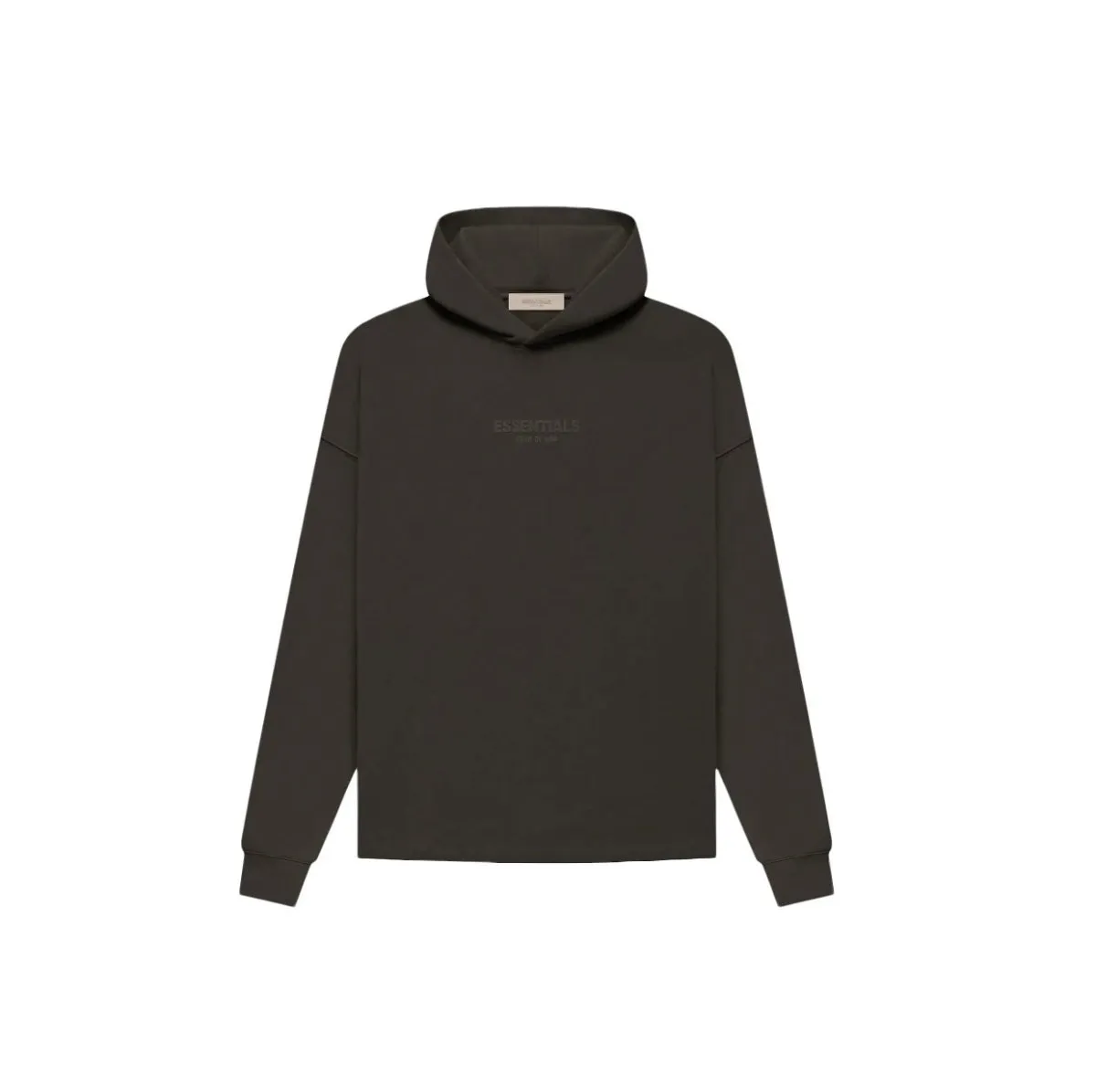 Fear Of God Essentials relaxed logo popover hoody- off black
