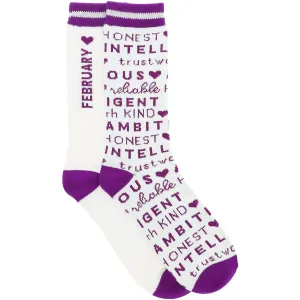 February Unisex Crew Sock