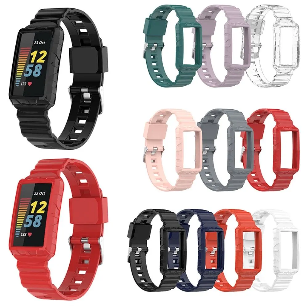 Fitbit Charge 5 / 4 / 3 integrated TPU cover   watch strap - Transparent