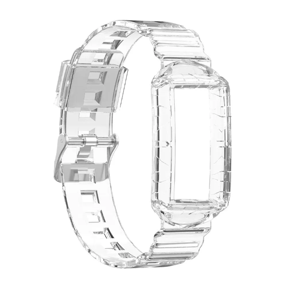 Fitbit Charge 5 / 4 / 3 integrated TPU cover   watch strap - Transparent