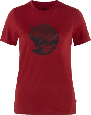 Fjällräven Women&#x27;s Abisko Wool Fox Short Sleeve Pomegranate Red/Dark Navy | Buy Fjällräven Women&#x27;s Abisko Wool Fox Short Sleeve Pomegranate Red/Dark Navy here | Outnorth