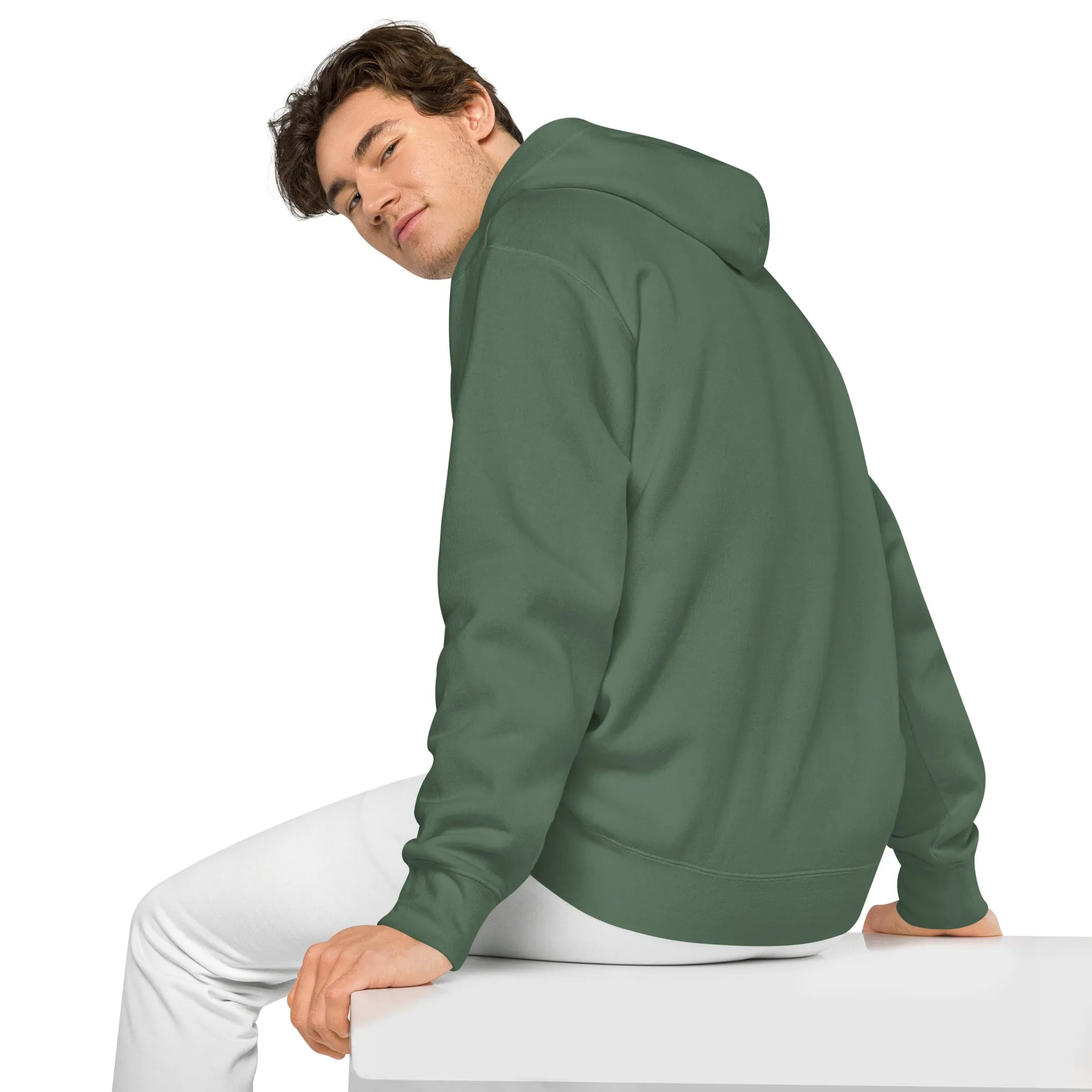 Flame Design Unisex Pigment-Dyed Hoodie