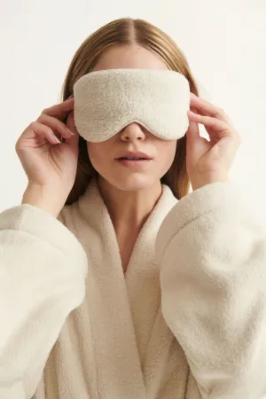 Fleece Eye Mask in Bone