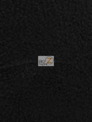 Fleece Fabric Solid / Black / 65 Yard Roll