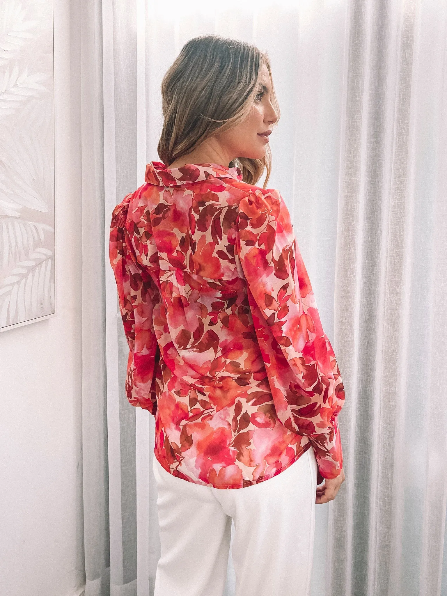Fleet Blouse - Summer Watercolour