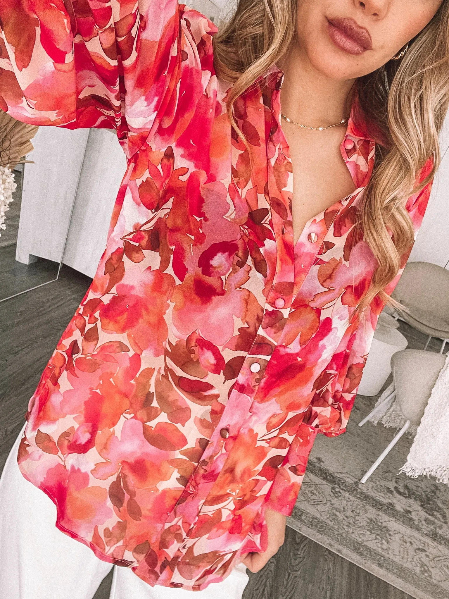 Fleet Blouse - Summer Watercolour