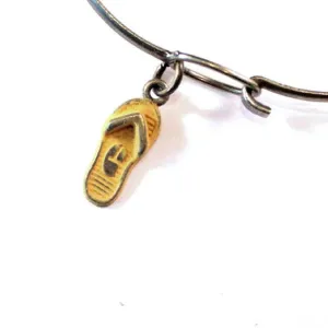 Flip Flop Charm Bracelet, Necklace, or Charm Only