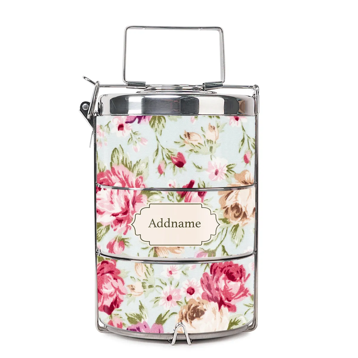 Flora Design Standard Medium 14cm Tiffin Carrier [FREE Custom Add Name]