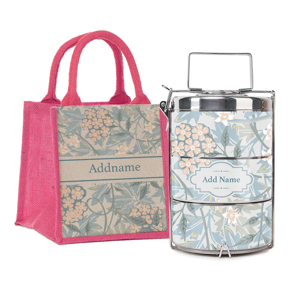 Flora Design Standard Medium 14cm Tiffin Carrier [FREE Custom Add Name]
