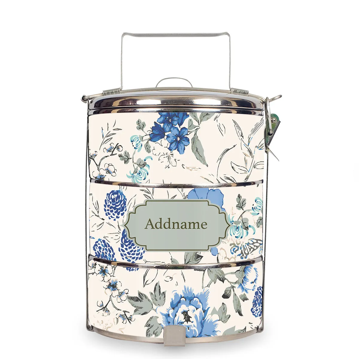 Flora Design Standard Medium 14cm Tiffin Carrier [FREE Custom Add Name]