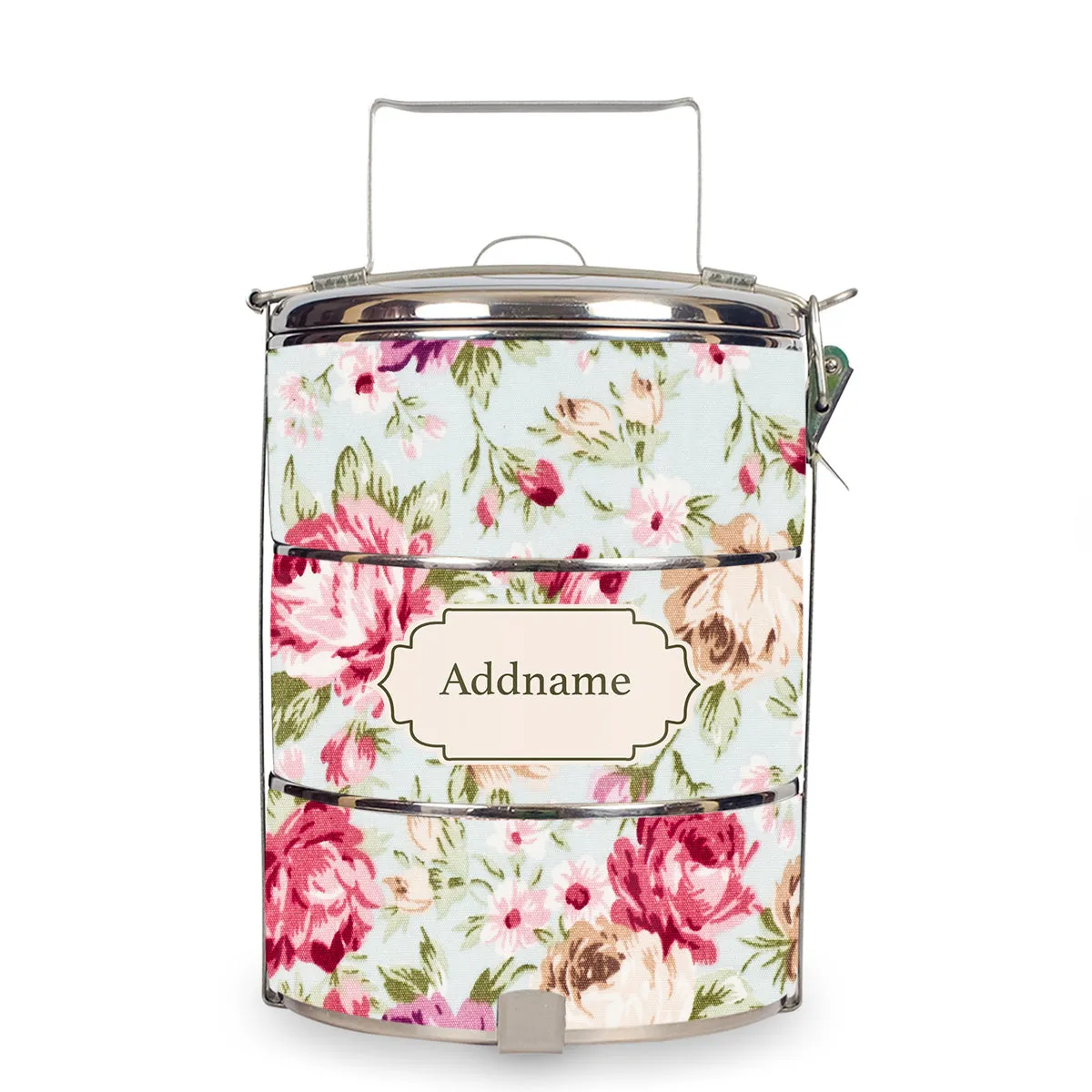 Flora Design Standard Medium 14cm Tiffin Carrier [FREE Custom Add Name]