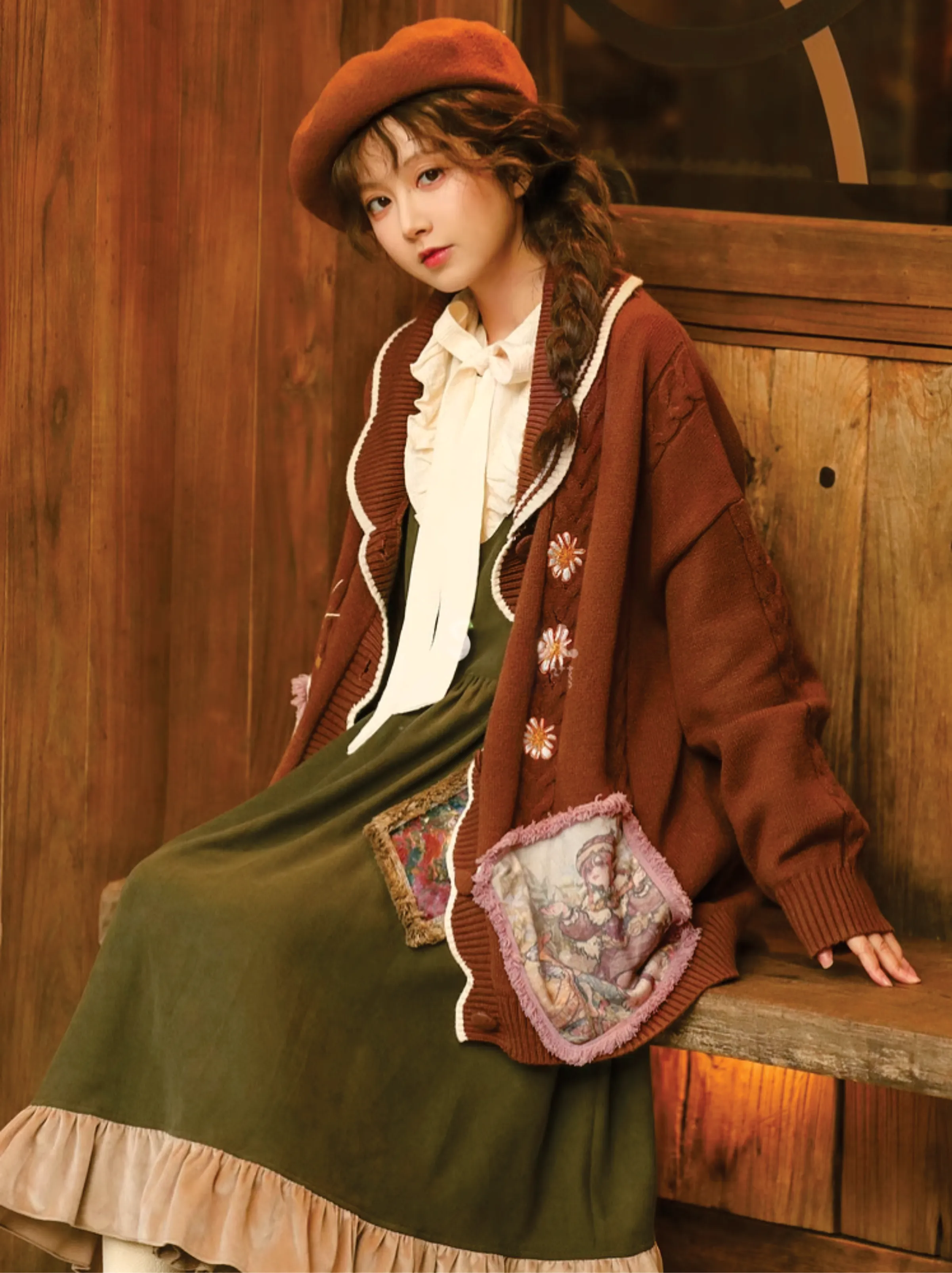 Forest Tale French Style Layered Strap Dress