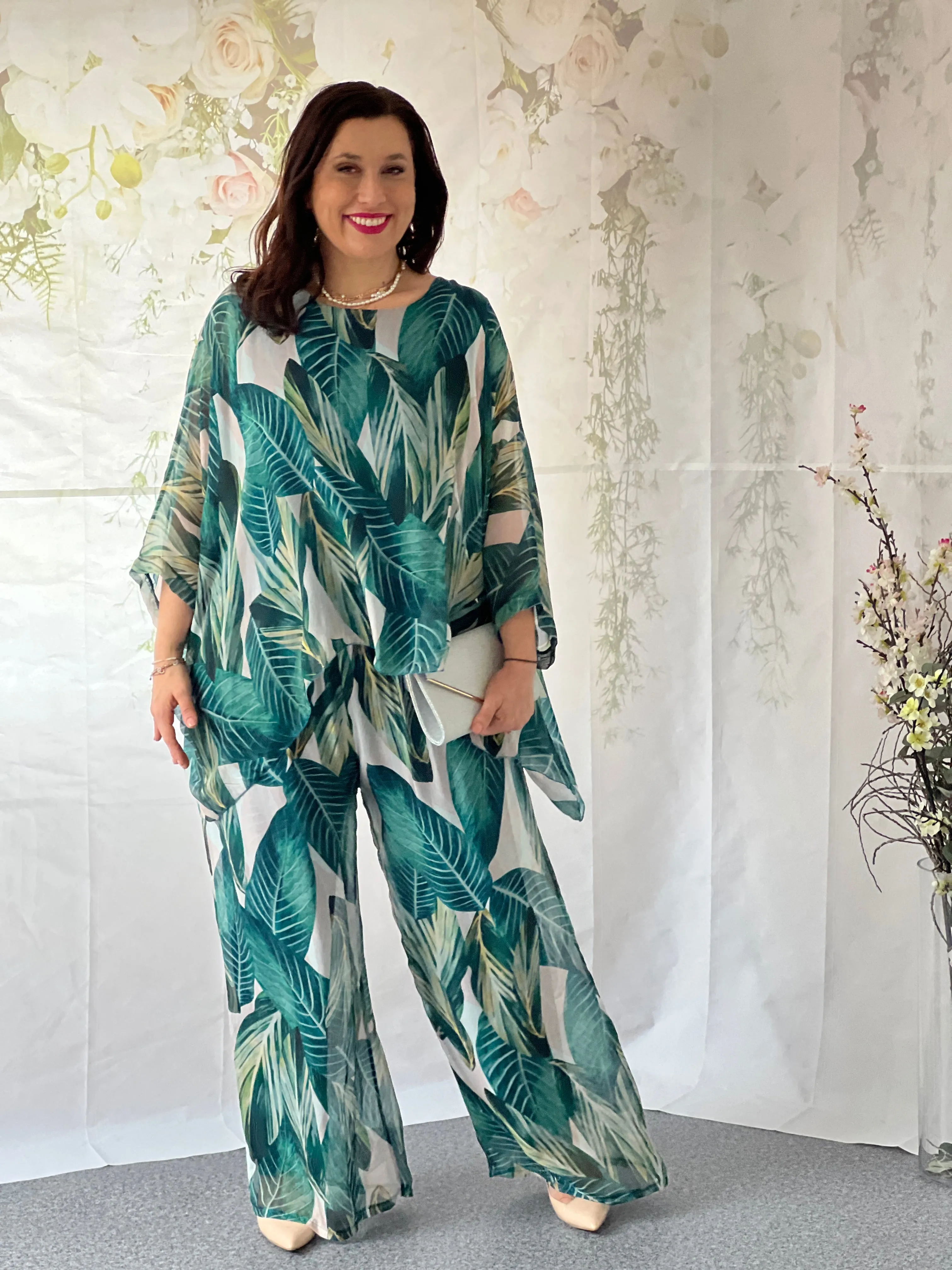 Fort Leaf Silk Pants