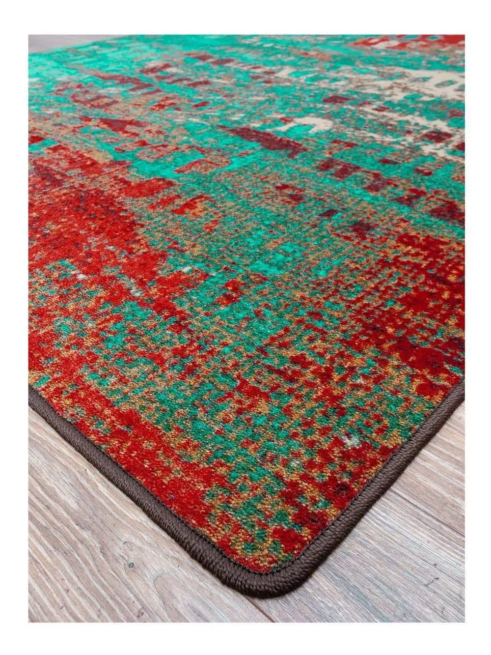Forward Shift Red & Turquoise Rugs
