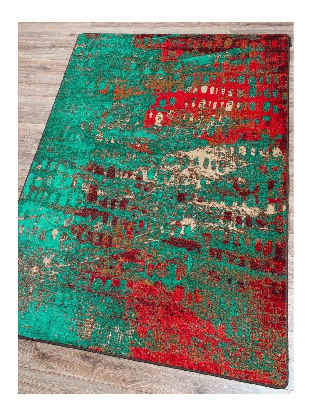 Forward Shift Red & Turquoise Rugs