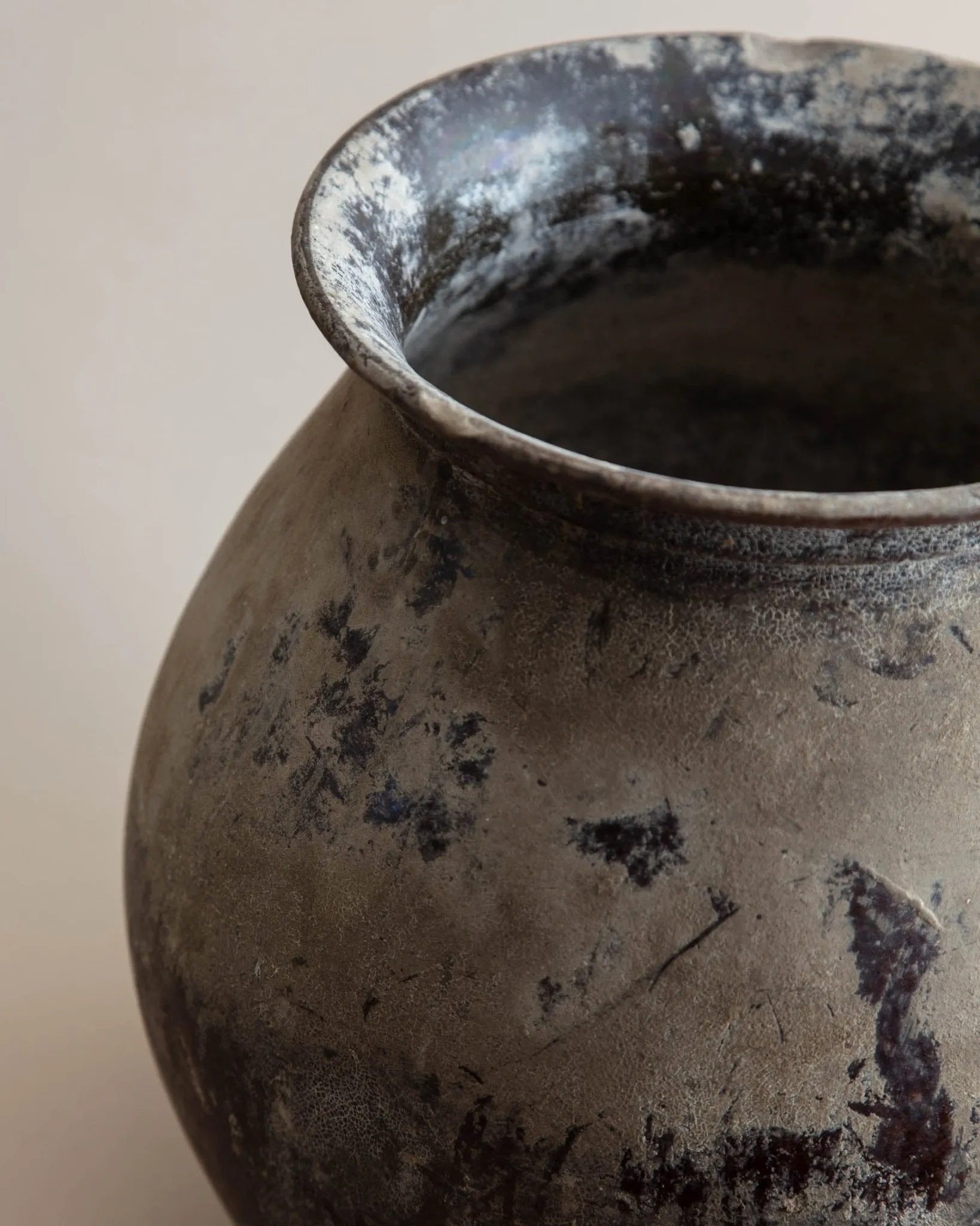 Found Maroon Hungarian Pot