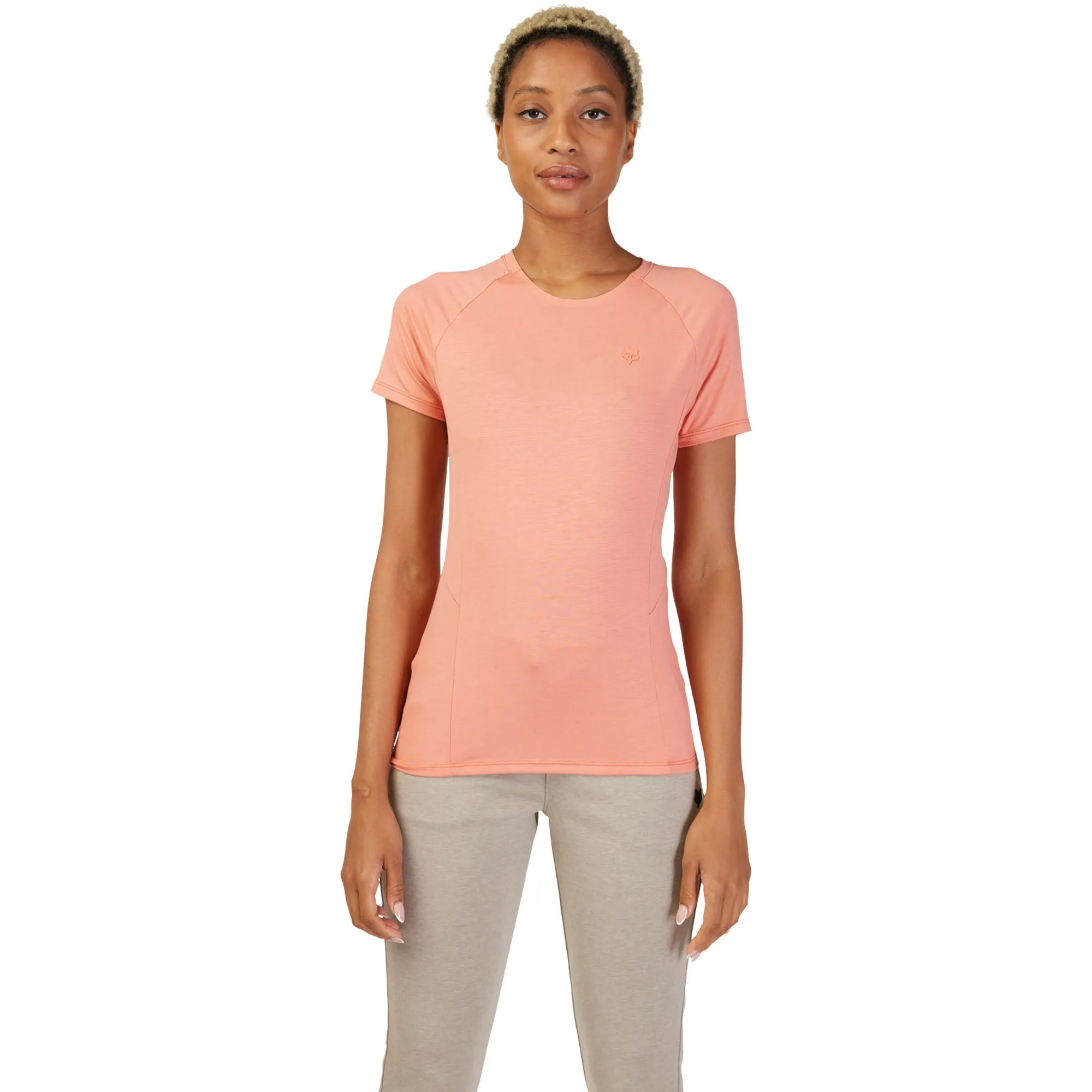 Fox Racing  Womens Rep Short Sleeve T-Shirt Tee Comfortable Casual Salmon