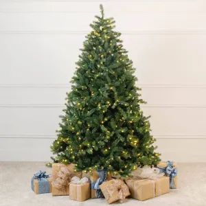 Freiburg Pre-lit 600 LED Pine Christmas Tree - 7ft