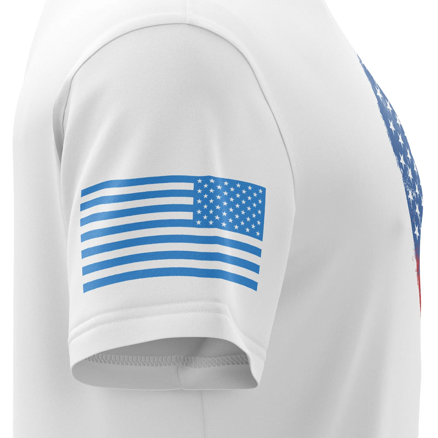 Fresh Paint American Flag Short Sleeve Shirt