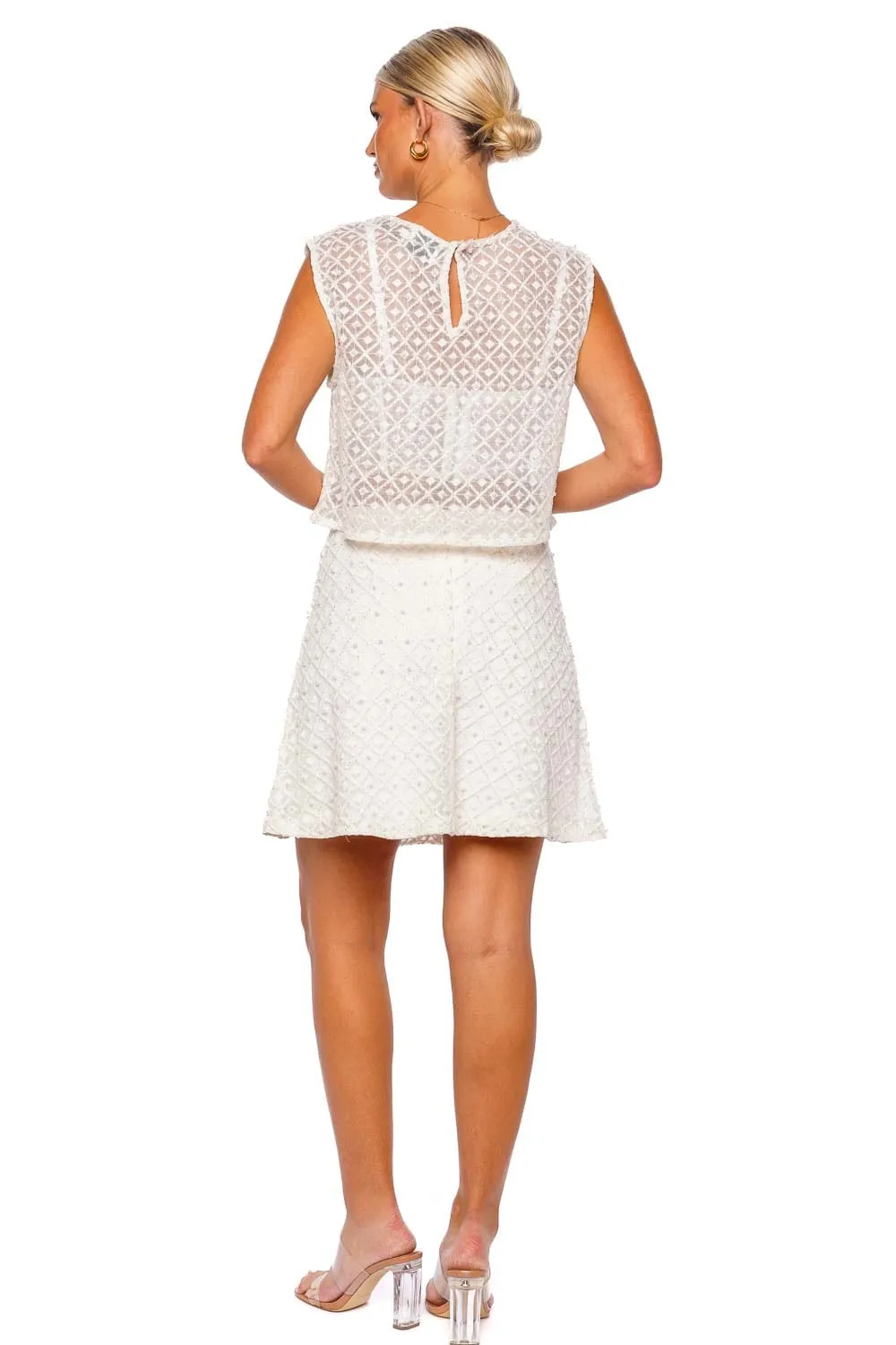 Freya Diamond Pearl Mini Skirt