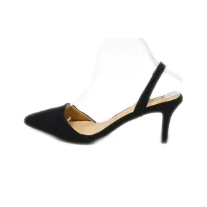 Fsj Kitten Heels Suede Black Colour For Women