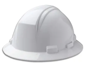 Full Brim Hard Hat With Accessory Slots - White