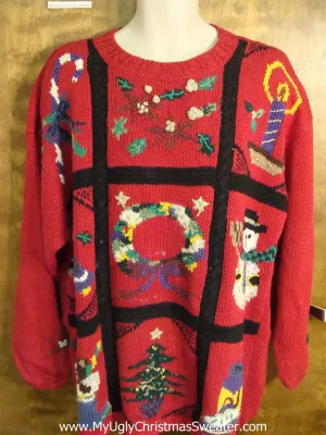 Fun Colorful XXXL Ugly Christmas Sweater