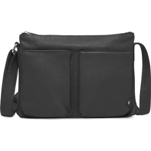 Functional and beautiful crossover leather bag / 16200 - Black (Nero)