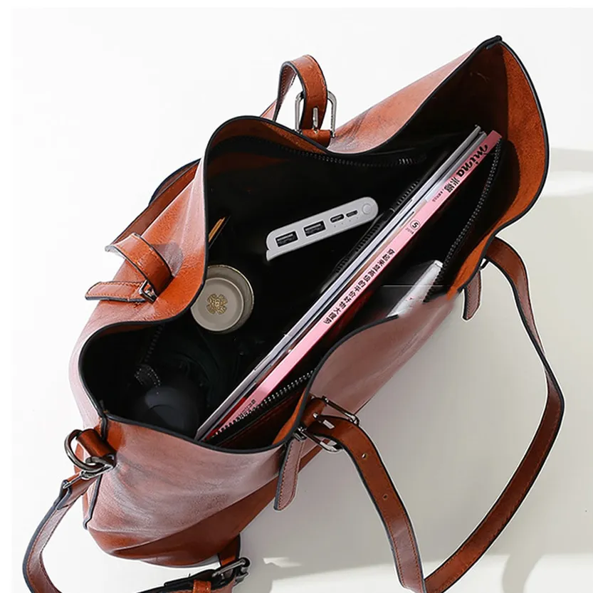 Funki Buys | Bags | Handbags | Women's Soft Leather Tote Bag