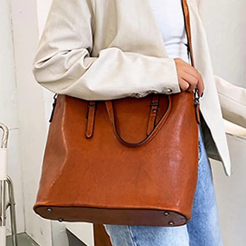 Funki Buys | Bags | Handbags | Women's Soft Leather Tote Bag