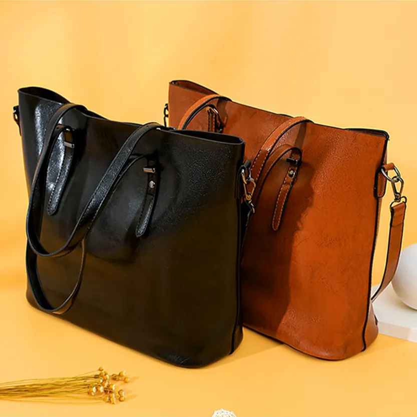Funki Buys | Bags | Handbags | Women's Soft Leather Tote Bag