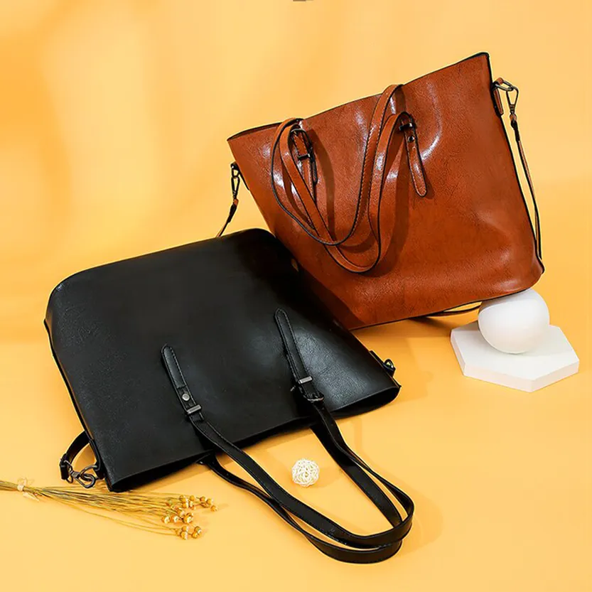 Funki Buys | Bags | Handbags | Women's Soft Leather Tote Bag