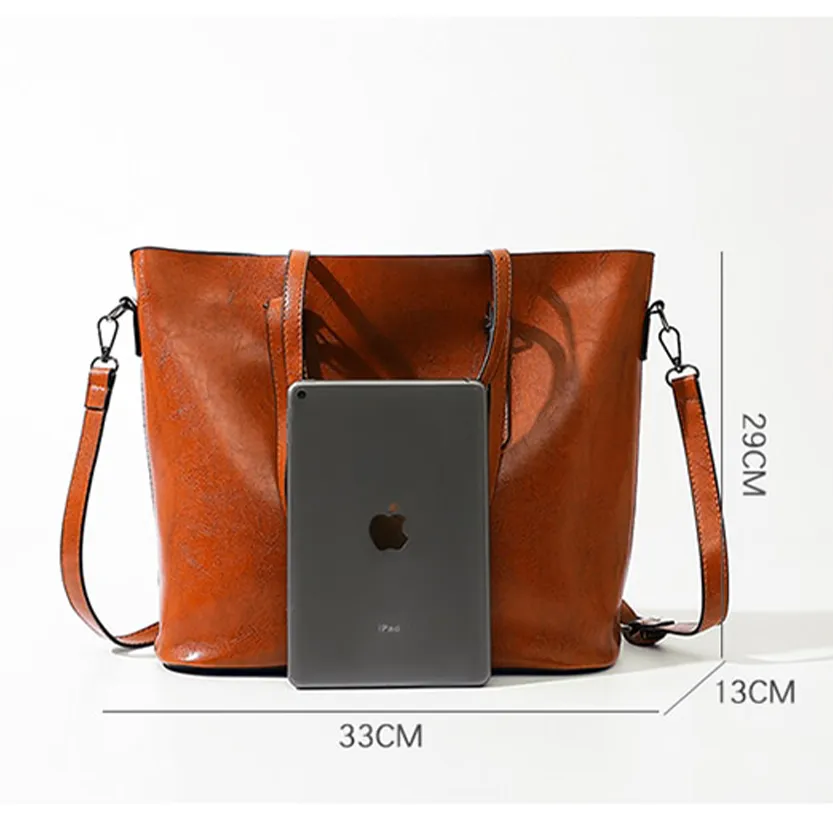 Funki Buys | Bags | Handbags | Women's Soft Leather Tote Bag