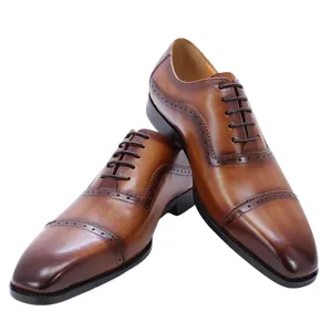 Funki Buys | Shoes | Men's Elegant Leather Oxford Brogue Shoe