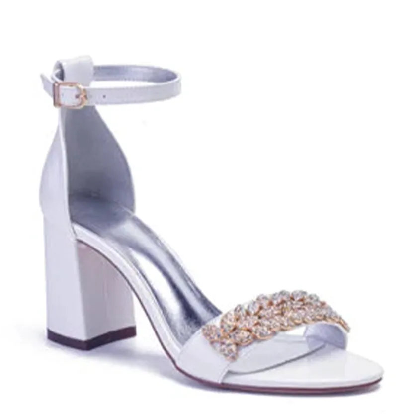 Funki Buys | Shoes | Women's Gold Crystal Trim Bridal Sandals