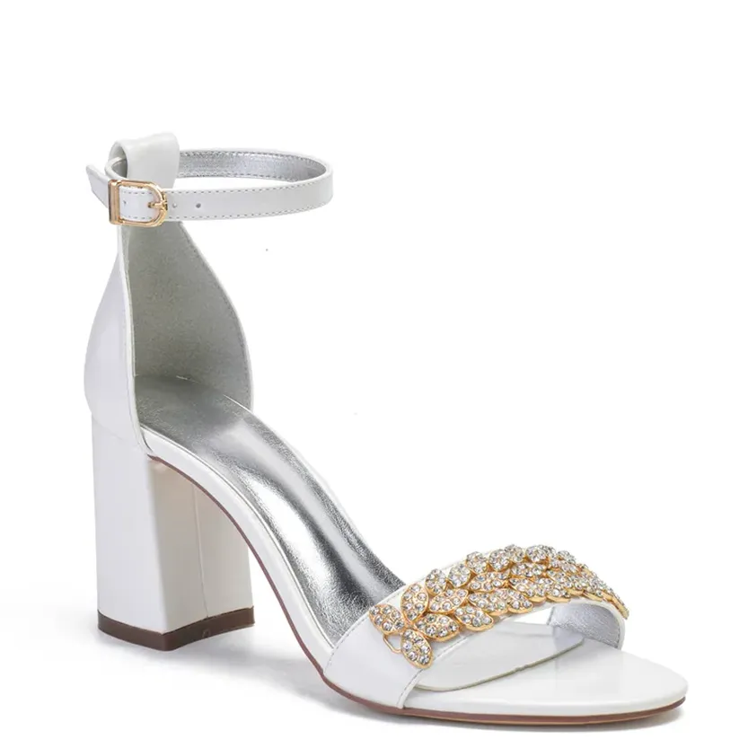 Funki Buys | Shoes | Women's Gold Crystal Trim Bridal Sandals