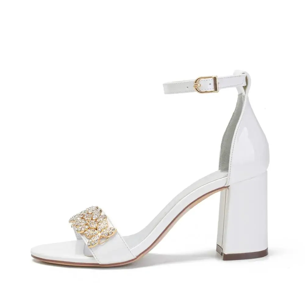 Funki Buys | Shoes | Women's Gold Crystal Trim Bridal Sandals