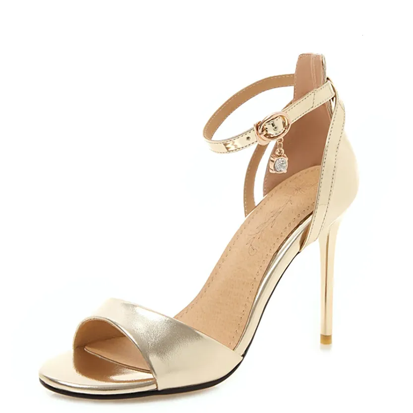 Funki Buys | Shoes | Women's Gold Silver High Stiletto Sandals