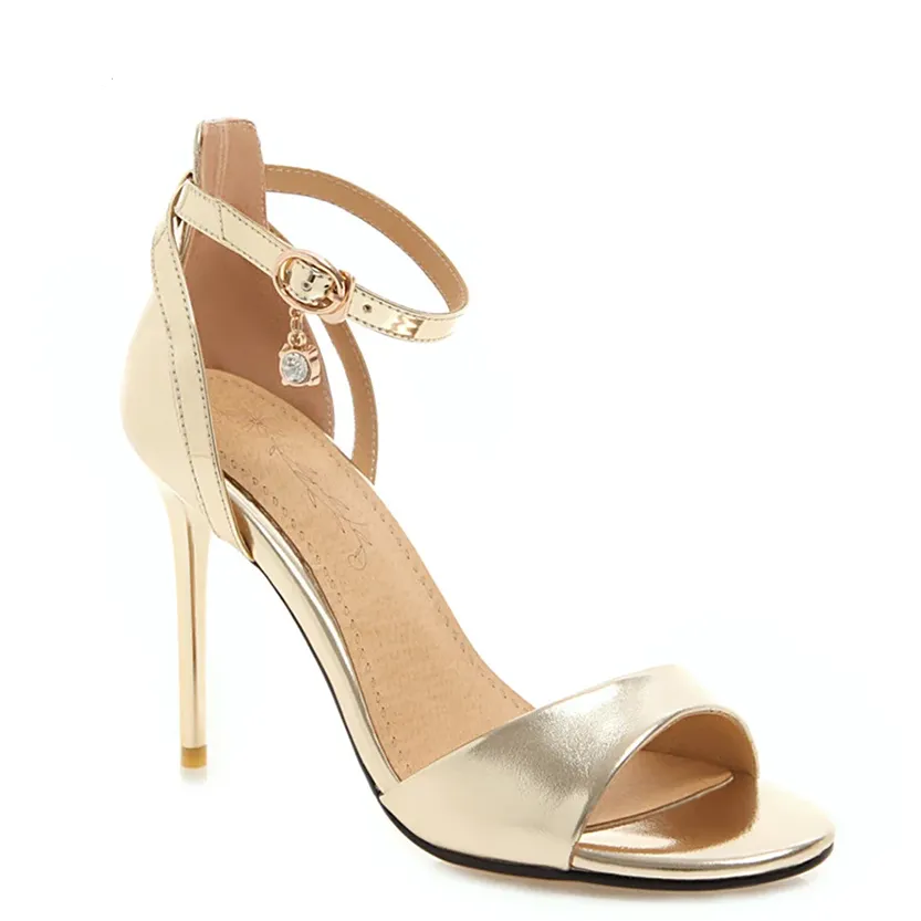 Funki Buys | Shoes | Women's Gold Silver High Stiletto Sandals
