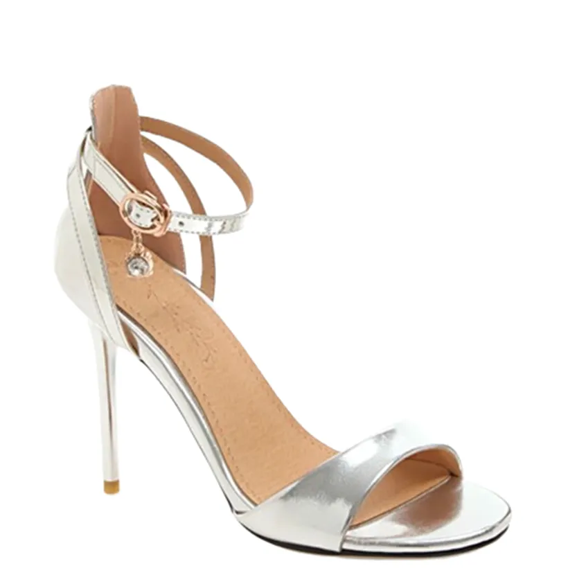 Funki Buys | Shoes | Women's Gold Silver High Stiletto Sandals