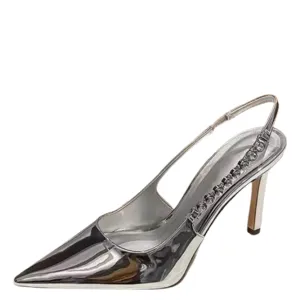 Funki Buys | Shoes | Women's Shiny Metallic Stiletto Slingbacks
