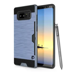 Galaxy Note 8 Dual-Layer Ultra Screen Protector Case W/ Card Slot [Navy]