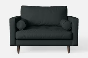 Gela Armchair Slate Leather