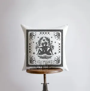 Gemini | Zodiac | Stars | Astrology | Throw Pillow  | Map of the Stars | Home Decor | Room Decor  | Astrology Sign