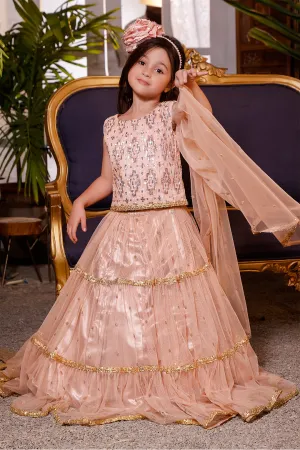 Geometric Textured Sequins Lehenga Choli | KAIRA | L3111