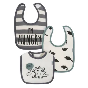 Gerber® Organic 3-Pack Baby Boys Dino Dribbler Bibs