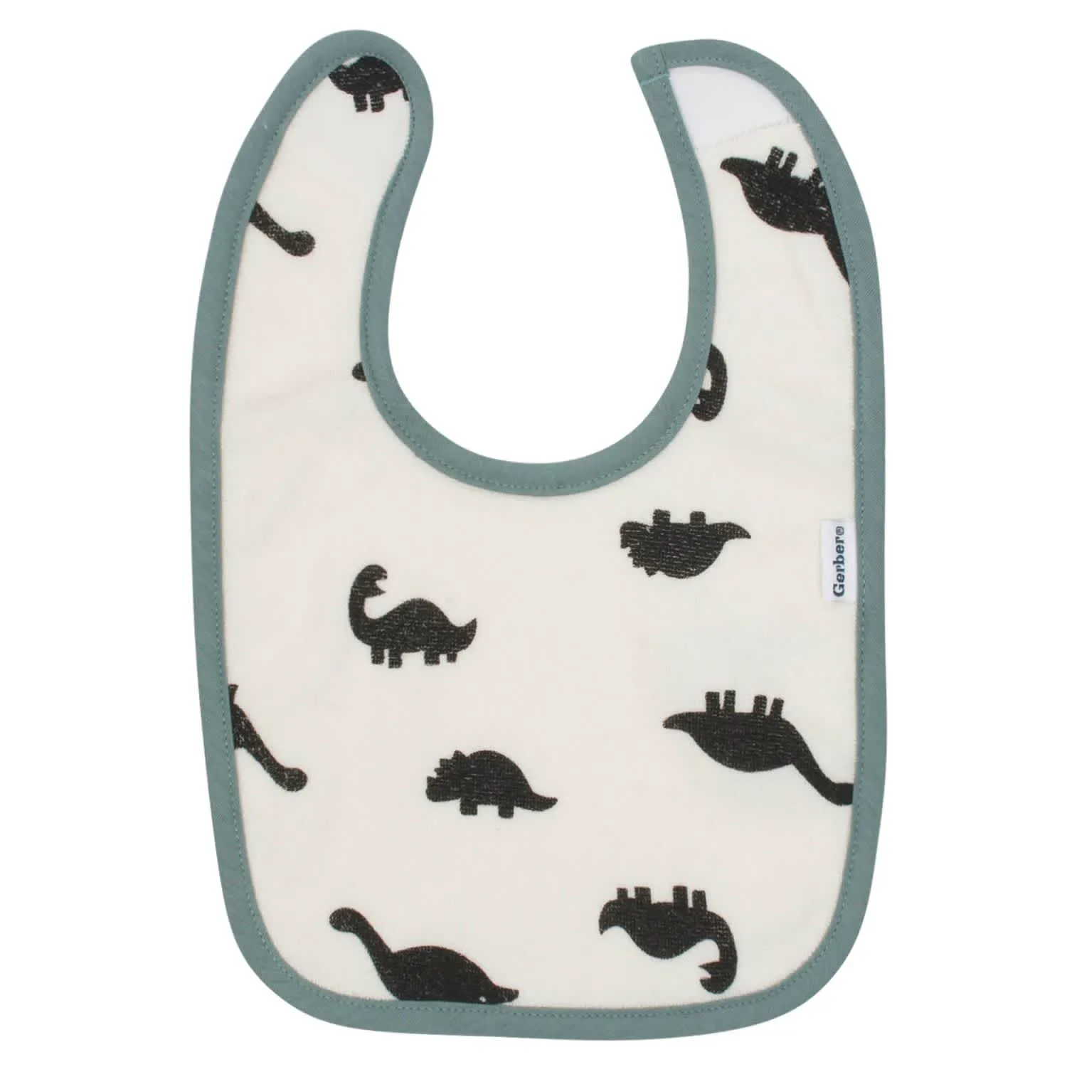 Gerber® Organic 3-Pack Baby Boys Dino Dribbler Bibs